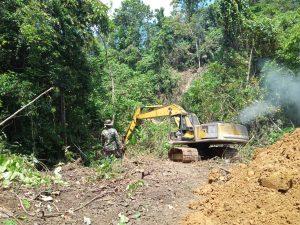 Pekerjaan Fisik TMMD 112 Kodim 0408/BSK, Gaungkan Kembali Jiwa Gotong Royong