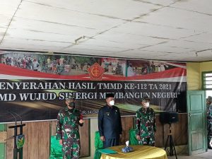 TMMD Ke-112 Kodim 0408 BSK Serahkan Kegiatan Sudah Selesai