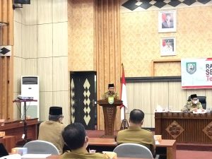 Rakor Sekda se Provinsi Bengkulu Bahas Renaksi MCP tahun 2021