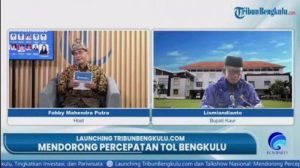 Launching Tribun Bengkulu, Bupati Kaur Keluhkan Infrastruktur Jalan