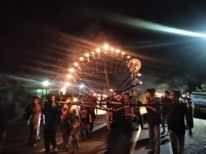 Masyarakat Desa Padang Panjang Pawai Keliling Meriahkan Hari Raya Idul Fitri 1443 H