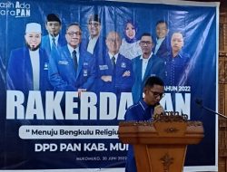 Buka Rakerda PAN Mukomuko, DR. Dedi Wahyudi SE.MM : Yakinlah Kemenangan Akan Kita Raih Jika Kita Dekat Dengan Rakyat