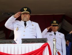 Wabup Rifa’i Jadi Inspektur Upacara Penurunan Bendera