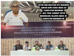 FMM Merasa di Anak Tirikan oleh KPU Mukomuko Bertema Unsur Media Se-Kabupaten Mukomuko