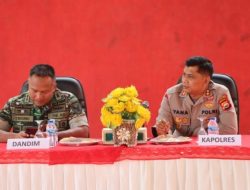 Kapolres Kepahiang bersama Dandim Pimpin Apel Bersama Sinergitas TNI/Polri