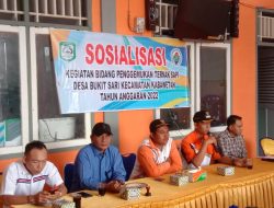 Pemdes Bukit Sari Sosialisasi Kegiatan Bidang Penggemukan dan Perawatan Ternak Sapi Tahun Anggaran 2022