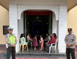 Berikan Rasa Aman, Polres Bengkulu Utara Rutin Lakukan Pengamanan Gereja