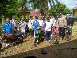 Polsek Lubuk Pinang Tertibkan Kendaraan Pelajar Yang Gunakan Knalpot Brong