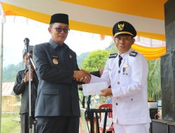 Bupati Lismidianto Hadiri HUT ke-18 Kecamatan Muara Sahung