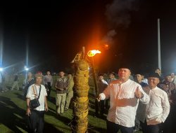 Nujuh Likur, Kapolres Bengkulu Selatan  Ikut Menyalakan “Tunam”