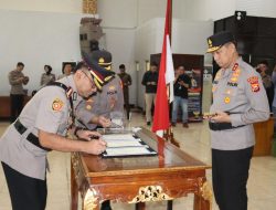 Kapolda Bengkulu Pimpin Sertijab 2 PJU dan 2 Kapolres