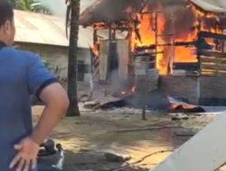 Rumah Milik Janda Tua Ini Terbakar, Diduga Api Berasal Dari Tungku