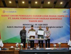 Hasil RUPSLB, Direktur Kepatuhan Bank Bengkulu Ditunjuk Jadi Plt. Direktur Bank Bengkulu