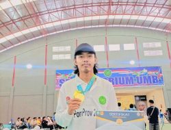 Pegulat Asal Kaur Raih Emas Pada Ajang Pomprov Bengkulu