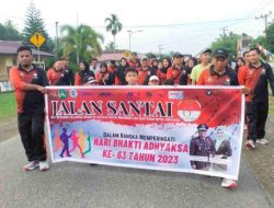 Kejari Mukomuko Adakan Jalan Santai Peringati Hari Bhakti Adyaksa ke 63
