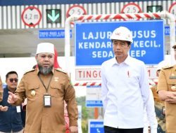 Jokowi Resmikan Tol Bengkulu – Taba Penanjung, Harapkan Percepat Pertumbuhan Ekonomi