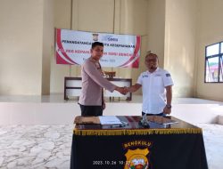 Ciptakan Pilkada Damai Polres Kepahiang dan SMSI tanda tangan MOU