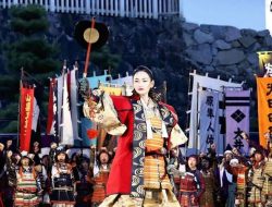 Aktris Tominaga Ai Tampil di Festival Shingen-ko