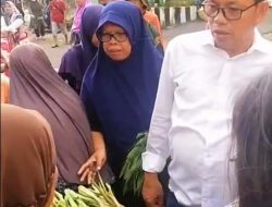 Suimi Fales Kunjungi Pedagang di Pasar Minggu