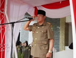 Wagub Rosjonsyah Pimpin Upacara HUT ke-74 Satpol PP dan Satlinmas