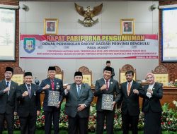 DPRD Provinsi Bengkulu Apresiasi Pemprov Raih WTP ke-7 Kalinya dari BPK