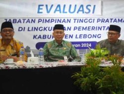 Isnan Fajri Terpilih Sebagai Ketua Tim Evaluasi Kinerja Sekda Kabupaten Lebong Tahun 2024