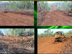 Pembukaan Badan Jalan TMMD Kodim 0409/RL Desa Belumai Capai 31 Persen