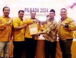 Partai Hanura Berikan B1-KWK Tiga Paslon di Bengkulu Jelang Pilkada 2024
