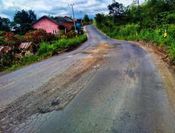 Baru Diperbaiki, Jalan Nasional di Air Meles Atas Kembali Rusak Parah