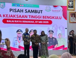 Bupati Gusnan Hadiri Pisah Sambut Kajati Bengkulu
