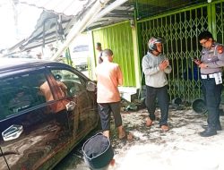 Kecelakaan Tunggal di Selupu Rejang, Suzuki Ertiga Hantam Rumah Warga