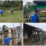 TMMD Ke-127 Kodim 0409/RL di Desa Seguring, Mahasiswa Unihaz Bengkulu Turut Ambil Bagian