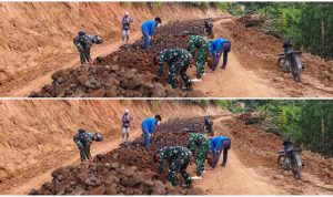 TMMD Ke-127 Kodim 0409/RL Tuntaskan Pembukaan Jalan, Pengerasan Capai 78,4 Persen di Rejang Lebong