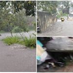 Hujan Lebat Sebabkan Banjir dan Robohkan Tembok Rumah Warga