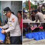 Kapolres dan Rombongan Tinjau Sumber Urip, Bantuan Sembako dan Material Disalurkan