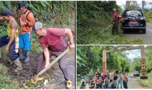 Plt Camat Turun Langsung, Aksi Bersih Jalan Demi Keselamatan Bersama