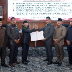 DPRD Kaur Gelar Paripurna Penetapan Propemperda Tahun 2026