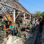 Satgas TMMD ke-129 Kodim 0813 Bojonegoro Mulai Kerjakan Peningkatan Rumah Layak Huni Warga Desa Kesongo